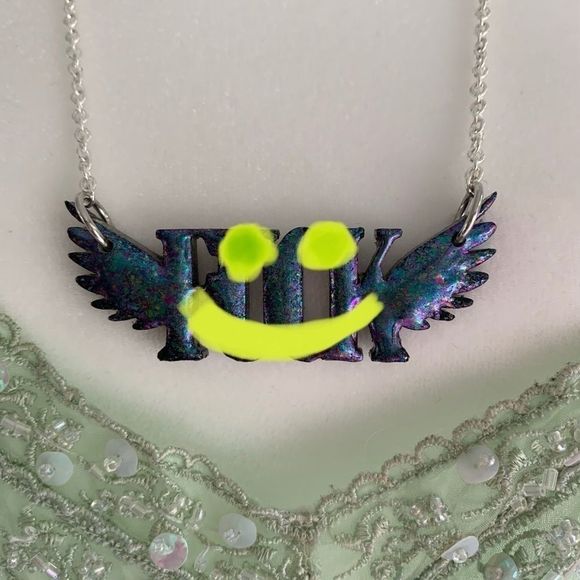 *SALE* NWT Flying F@ck Necklace 24” Chain - Picture 2 of 12